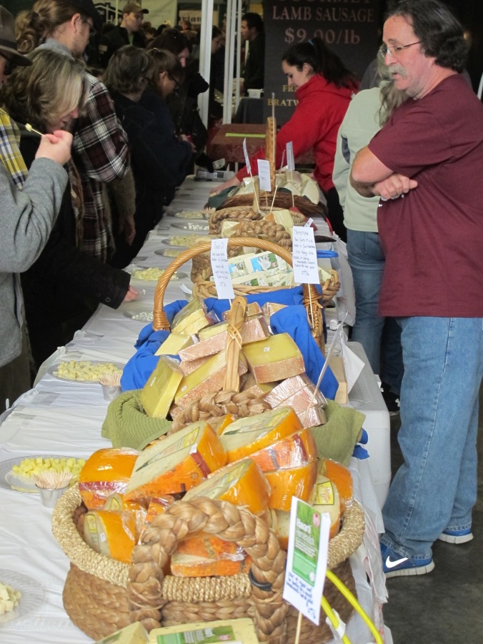 Cheese for sale in the food barn